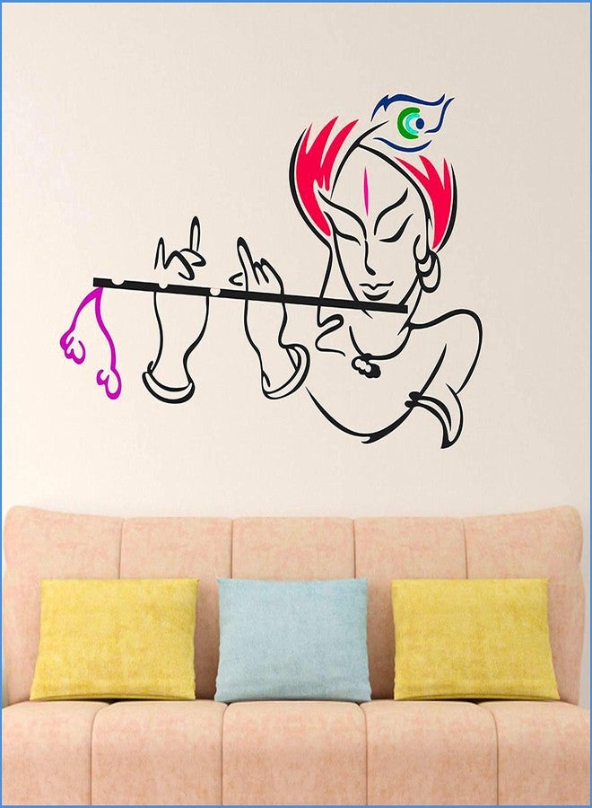 ARandNJ Combo Stencil for Wall Painting (Size:-16X24 Inch) Theme:- Krishna DIY Reusable Painting Design Suitable for Bedroom,Living Room (Pack of 1) - Image 3